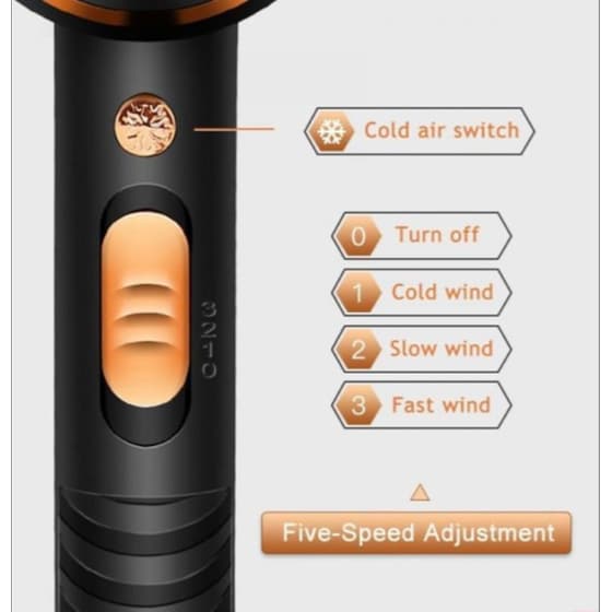 Σεσουάρ Μαλλιών KEMEI KM-8896 4000 W Μαύρο image 7