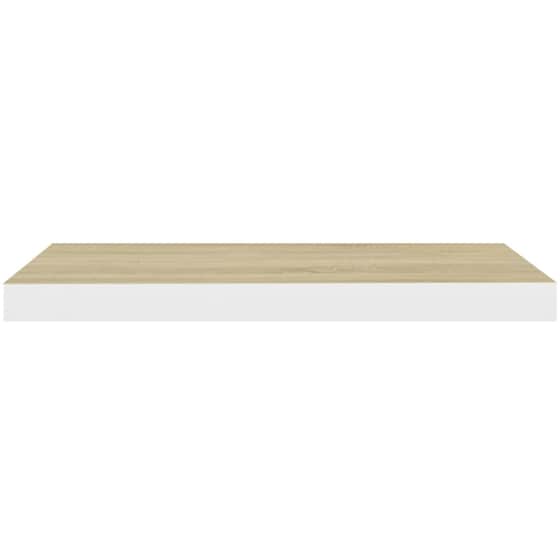 Ράφια Τοίχου VidaXL από MDF 60x23.5x3.8 cm 4 Τμχ - Δρυς/ Λευκό image 3