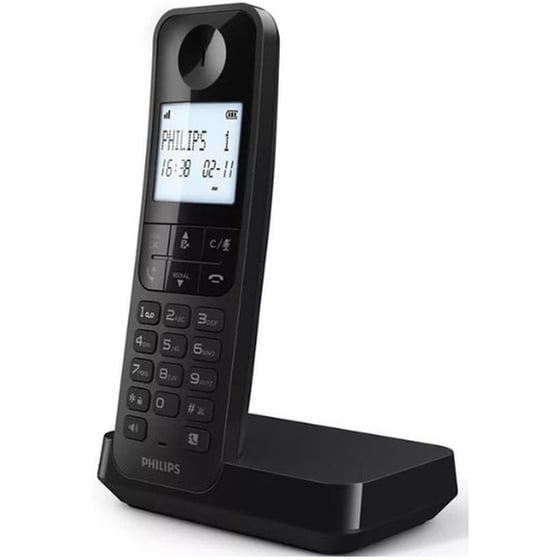 Ασύρματο Τηλέφωνο Philips D2701B/GRS - Μαύρο image 1