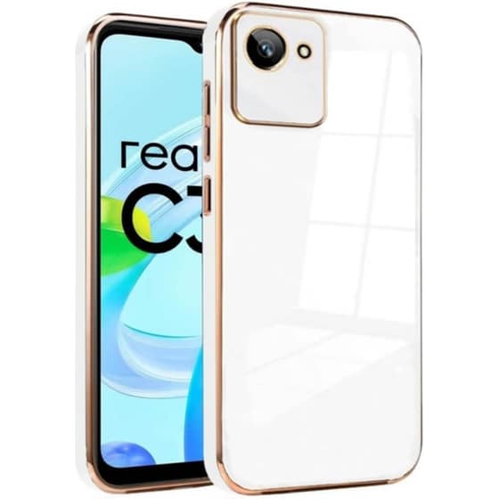 Θήκη Realme C30 - Bodycell Gold Plated - White image 0