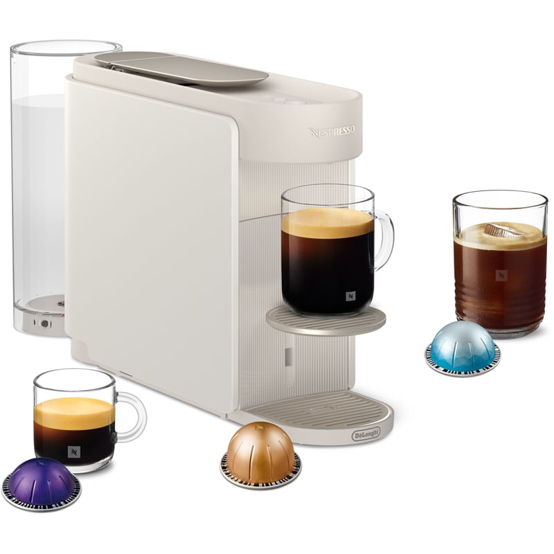 DELONGHI Nespresso® VERTUO UP Aeroccino DELONGHI ENV200.W Pearl White Μηχανή Καφέ