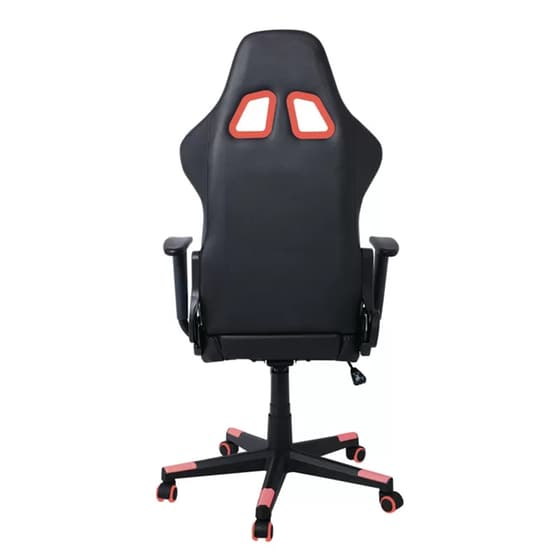 Καρέκλα Gaming Γραφείου Woodwell BF9150 από Τεχνητό Δέρμα - Μαύρη/Κόκκινη image 3