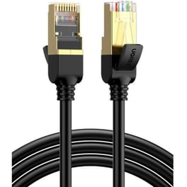 Ugreen Nw107 F/ftp Cat7 Καλώδιο Δικτύου Ethernet 15m - Μαύρο