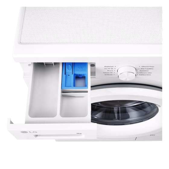 LG F4X1009NWH 9 kg 1.400 Στροφές Λευκό με Wi-Fi Πλυντήριο Ρούχων image 6