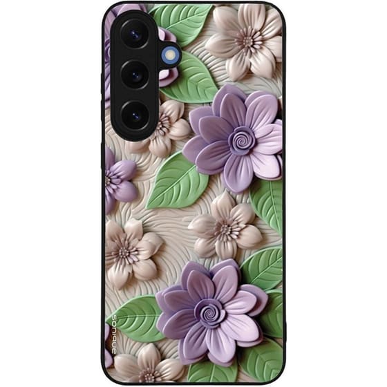 Θήκη Samsung Galaxy S25+ - Sonique 3D Flower Series - Βιολετί image 0