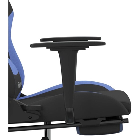 Καρέκλα Gaming VIDAXL 345487 με Υποπόδιο - Μαύρο image 8