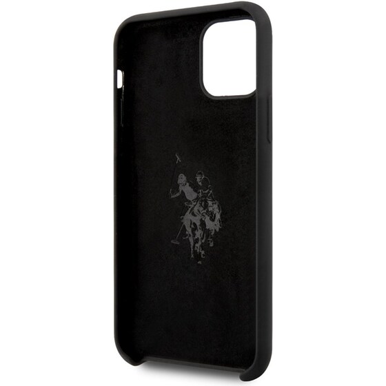 Θήκη Apple iPhone 11 Pro - U.S. Polo Assn Silicone Effect Logo Collection - Μαύρο image 3