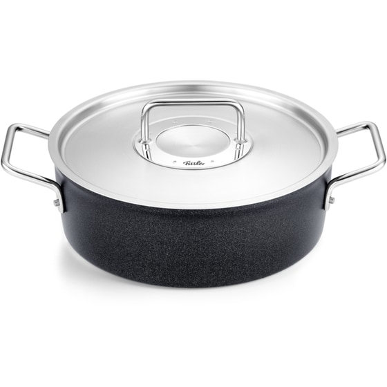 Κατσαρόλα Ρηχή FISSLER ADAMANT από Αλουμίνιο 24 cm 3.1 L - Μαύρο image 0
