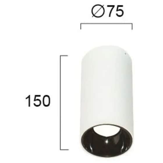 Σποτ Μονόφωτο Viokef Led Round Glam 4240600 από Αλουμίνιο - Λευκό image 1