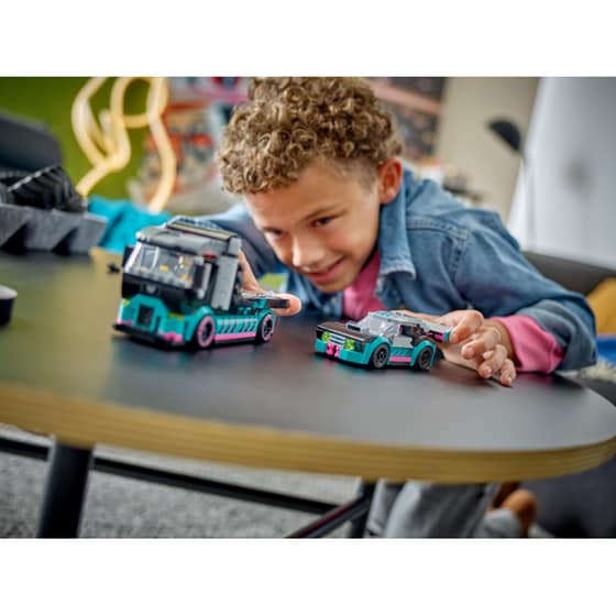 LEGO® City Race Car and Car Carrier Truck (60406) image 5