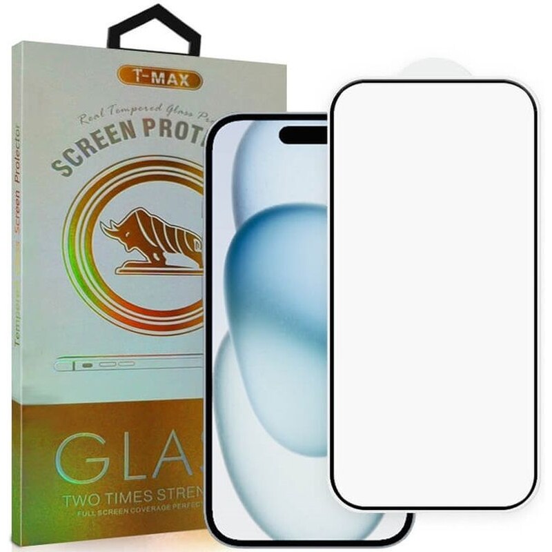 Προστατευτικό οθόνης Apple iPhone 16 Pro - T-Max Tempered Glass Premium Full Glue 0.2mm 9Η