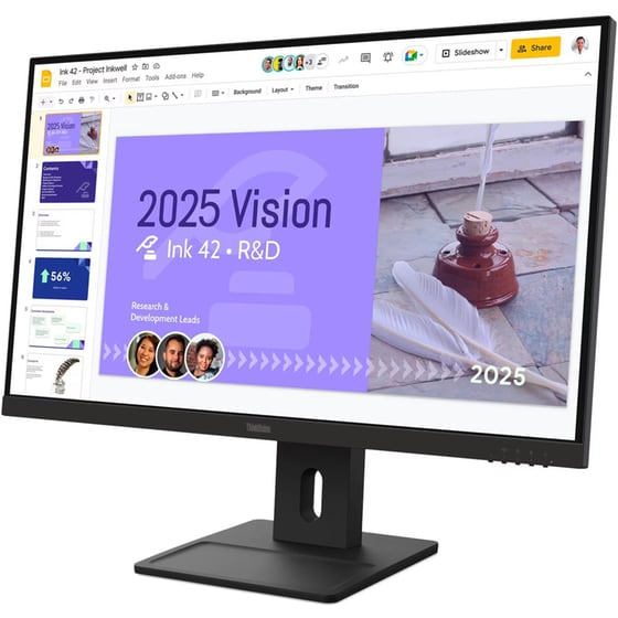 Lenovo ThinkVision E27Q-40 Monitor 27" Quad HD IPS Flat 100Hz 6ms image 2
