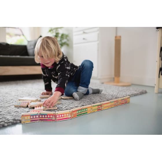 Τρενάκια Ντόμινο Ga373 Επιτραπέζιο (Bs Toys) image 3