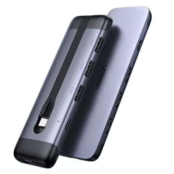 Ugreen Multifunctional USB HUB Adapter 5 σε 1 συμβατό με USB-C (70408 CM285) image 0