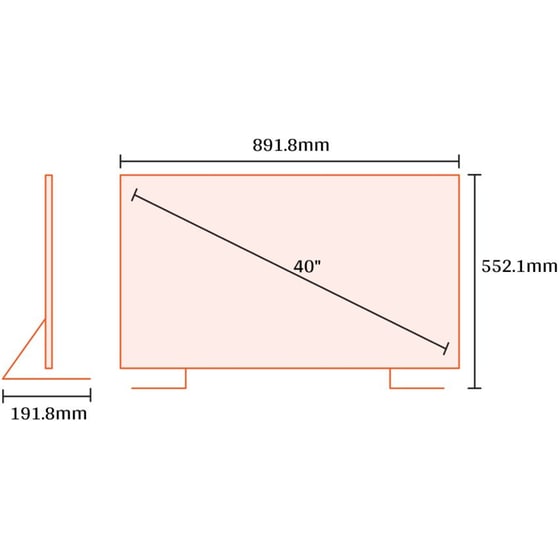 Kydos LED 40" Full HD Τηλεόραση K40NF22CD00V2 image 2