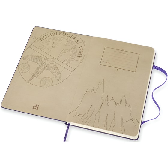 Σημειωματάριο Moleskine Harry Potter Leather Ριγέ Μαύρο Large (1 Τεμάχιο) image 1