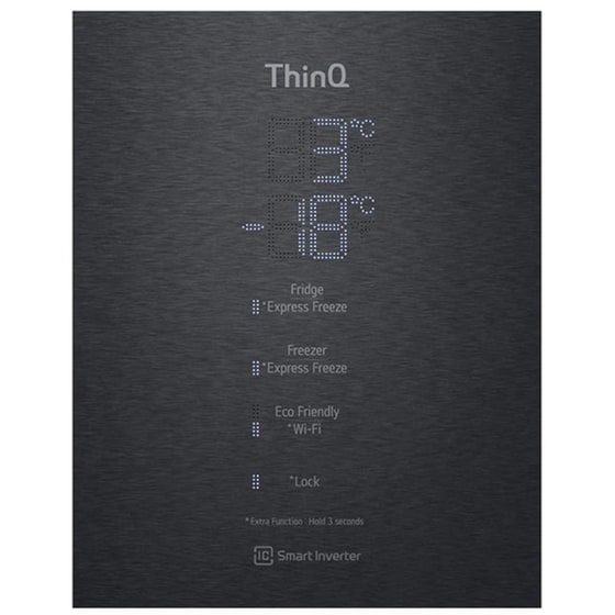 LG GBB569MCAMB Total No Frost 462 Lt Μαύρο Ψυγειοκαταψύκτης image 9