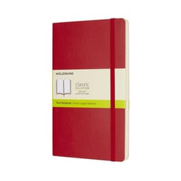 Σημειωματάριο Moleskine Soft Plain Large Scarlet Red