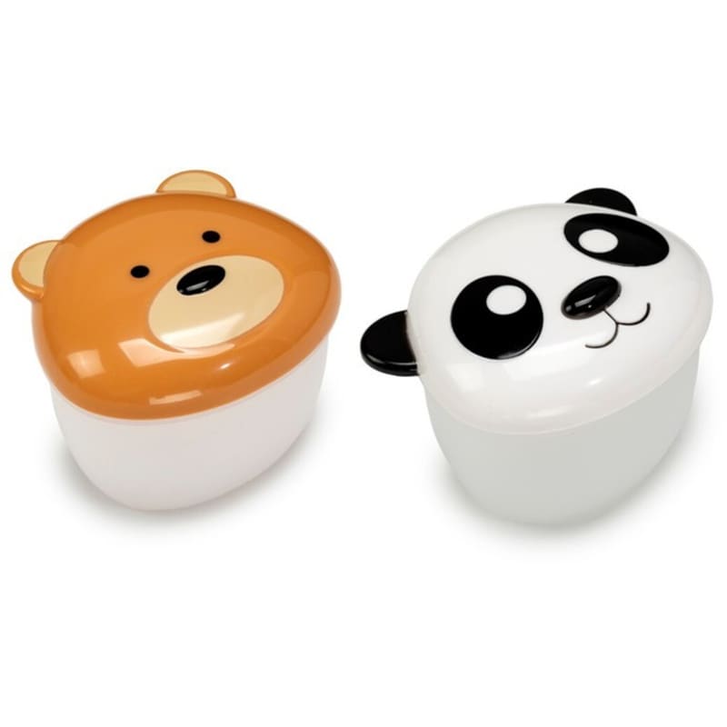 MELII Σετ Φαγητοδοχεία Melii Bear Και Panda 232ml (2 Τεμάχια)