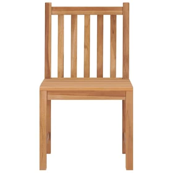 Vidaxl Καρέκλες Κήπου 4 Τεμαχίων Από Μασίφ Ξύλο Teak Με Μαξιλάρια image 4
