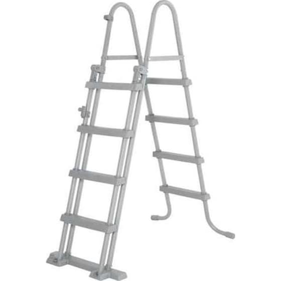 Σκάλα για Πισίνα με 4 Σκαλοπάτια 122cm Bestway 58331 - Γκρι image 0