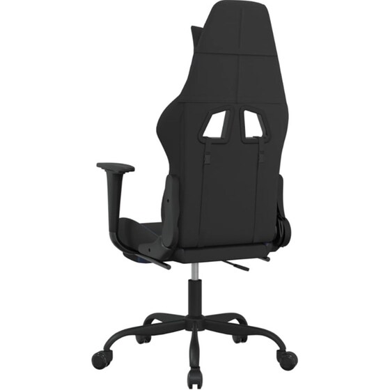 Καρέκλα Gaming VIDAXL 345487 με Υποπόδιο - Μαύρο image 4