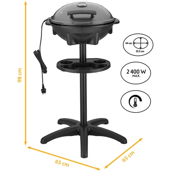 Ψηστιέρα-Γκριλιέρα FIRST AUSTRIA FA-5350-4  2400 W Μαύρο image 3