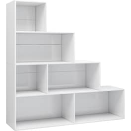 Βιβλιοθήκη VidaXL από Μοριοσανίδα 155x24x160 cm - Λευκό