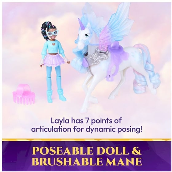 Κούκλα Spin Master Unicorn Academy: Wing Magic Layla & Glacier image 4
