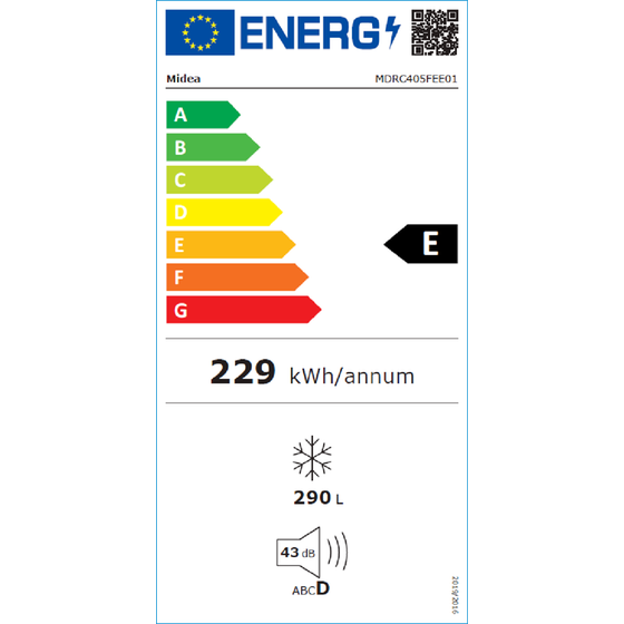 MIDEA MDRC405FEEE01 290 Lt Λευκό Καταψύκτης Μπαούλο image 1