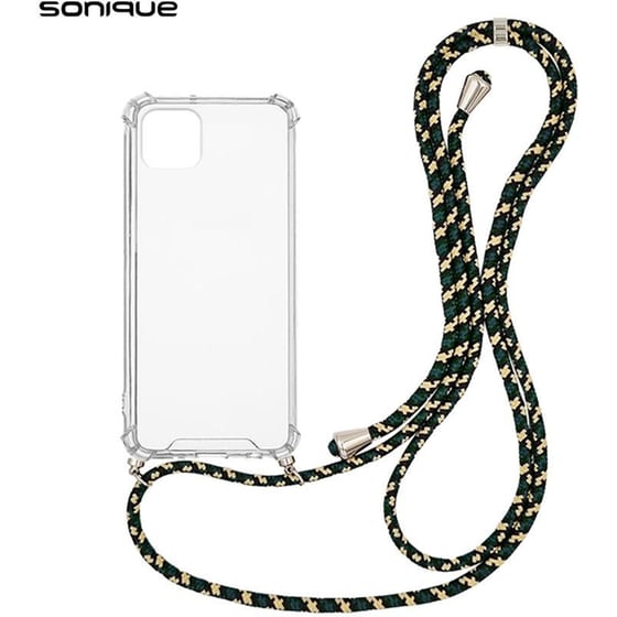 Θήκη Apple iPhone 11 - Sonique με Κορδόνι Armor Clear - Πράσινο image 0