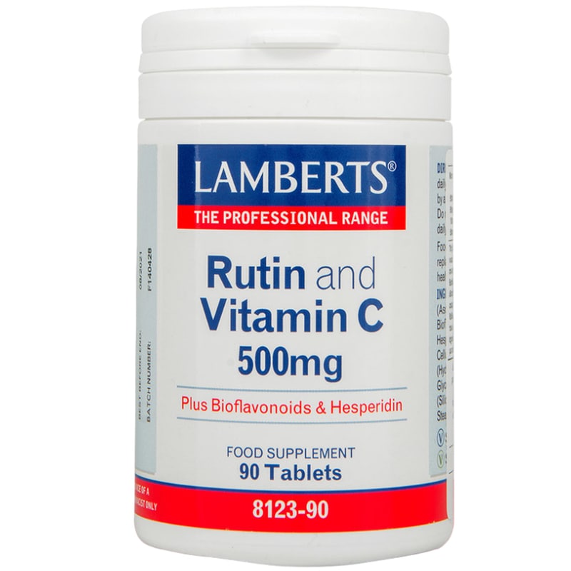 Lamberts Rutin And Vitamin C 500mg - 90 ταμπλέτες