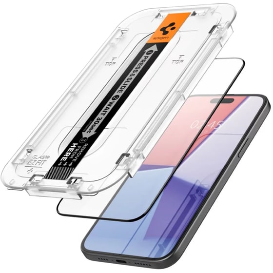 Προστατευτικό Οθόνης Apple iPhone 15 Plus - Spigen EZ Fit GLAS.tR 2τμχ image 1