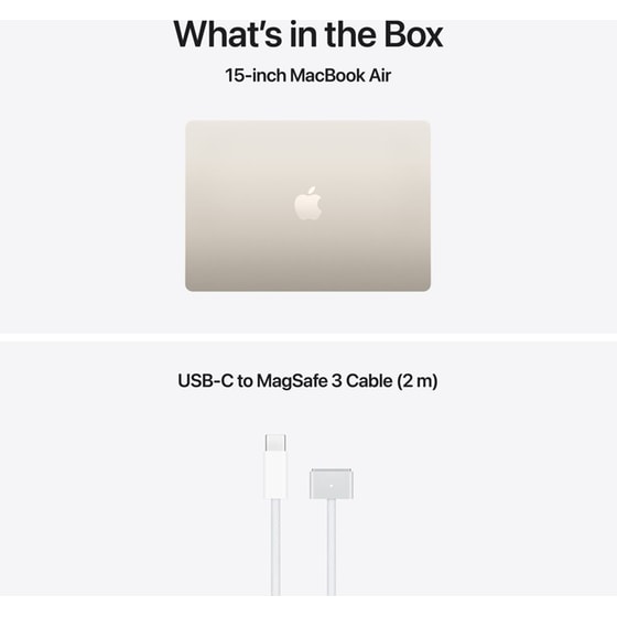 Apple MacBook Air with M5 Chip 15.3" QHD (Apple M5/24GB/1TB SSD/MacOS) Starlight image 8