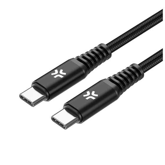 Καλώδιο δεδομένων Celly USBCUSBC100W USB-C σε USB-C 2m - Black image 0