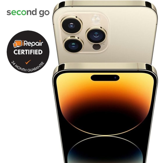 Μεταχειρισμένο Apple iPhone 14 Pro Max 128GB Gold second go Certified by iRepair image 6