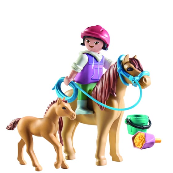 PLAYMOBIL® Horses of Waterfall Παιδάκι με άλογο και πουλάρι (71498) image 2