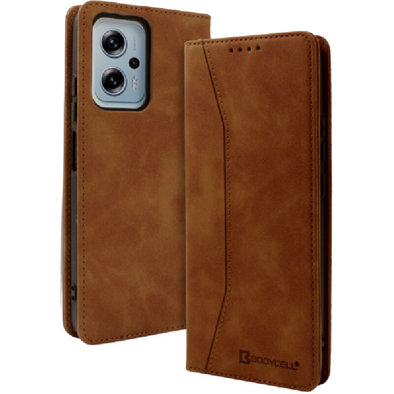 Θήκη Πορτοφόλι Xiaomi Poco X4 GT - Bodycell - Καφέ