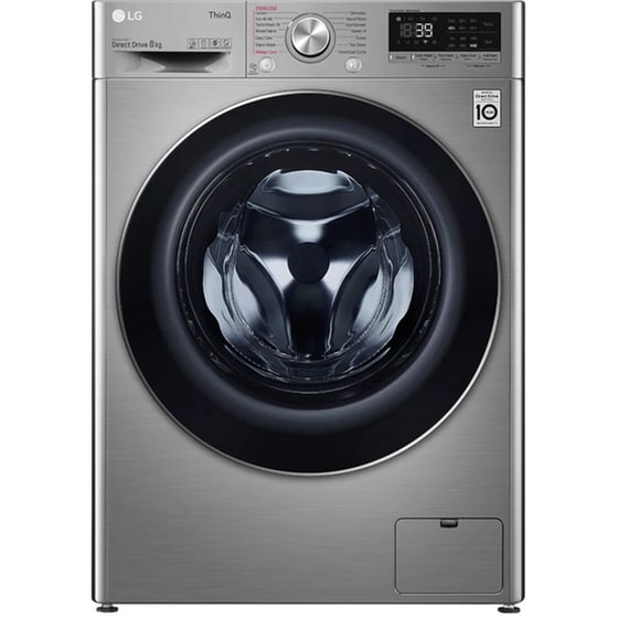 LG F4WV708S2TE με Direct Drive Μοτέρ 8 kg 1.400 Στροφές Inox Πλυντήριο Ρούχων image 0