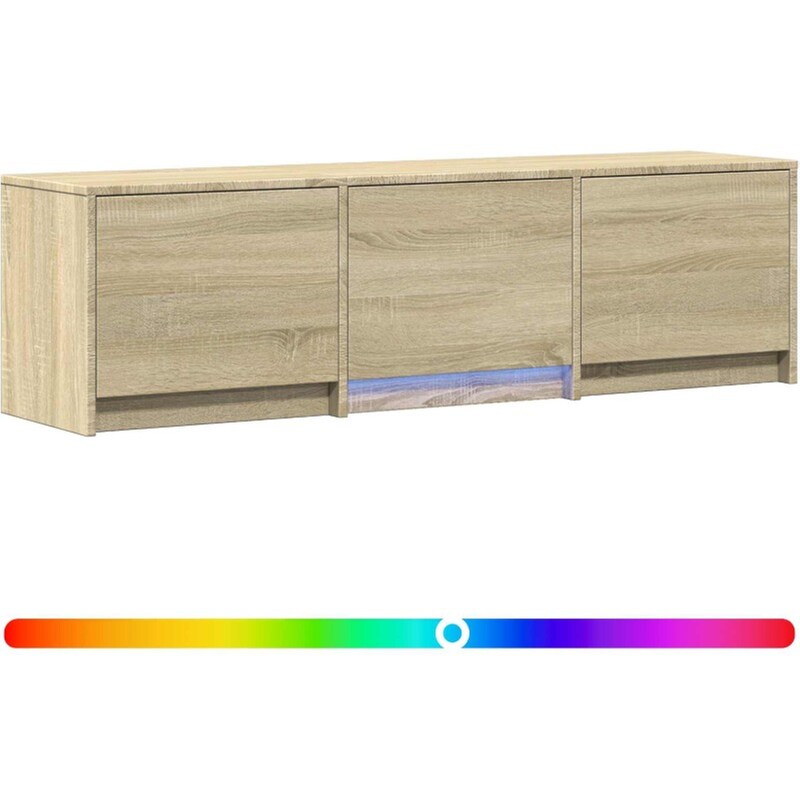 Έπιπλο Τηλεόρασης VidaXL με LED 140 x 34 x 40 cm - Sonoma Δρυς