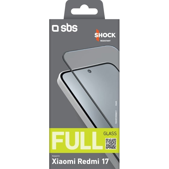 Προστατευτικό οθόνης Xiaomi Redmi 17 - SBS Full Cover Glass Screen Protector image 1