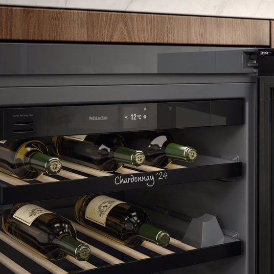 MIELE KWTUS 7054 F για 44 Μπουκάλια Μαύρο Εντοιχιζόμενος Συντηρητής Κρασιών image 2