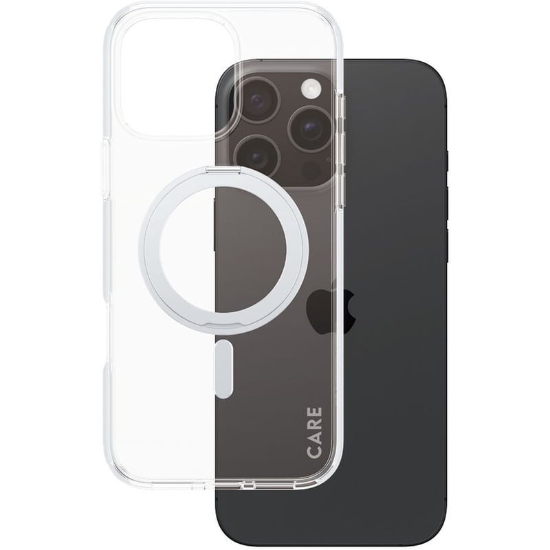 PANZERGLASS Θήκη Apple iPhone 16 Pro Max - PanzerGlass MagSafe Kickstand Case - Transparent with Black Stand