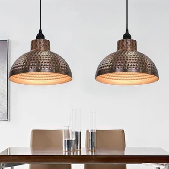 Vidaxl Φωτιστικά Οροφής Ημισφαιρικά 2 Τεμ. Χάλκινο Χρώμα image 3