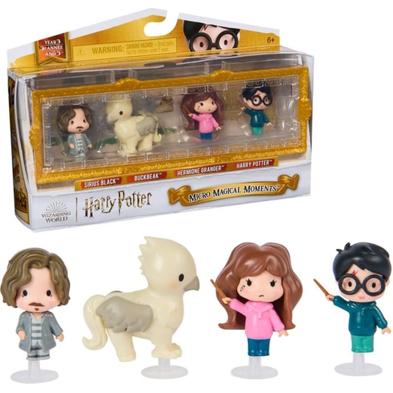 Spin Master Harry Potter: Micro Magical Moments - Sirius Black/Buckbeak/Hermione Granger/Harry Potter Figure Set image 2