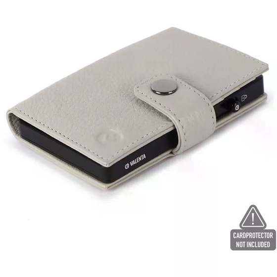 Θήκη Καρτών Valenta Leather Magsafe Off White image 1
