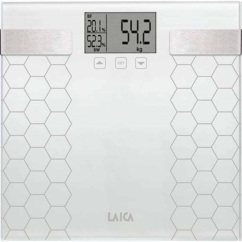 LAICA Ψηφιακή Ζυγαριά Σώματος LAICA PS5014 με Λιπομετρητή - Λευκή