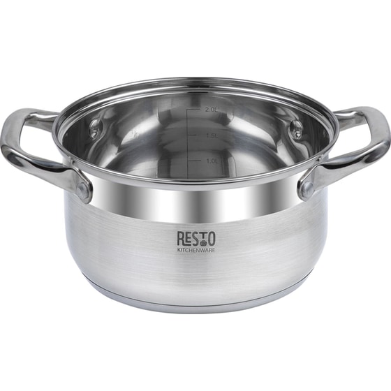 Κατσαρολάκι Ρηχό RESTO 92002 Casserole από Ανοξείδωτο Ατσάλι 18 cm 2.6 L Inox image 2