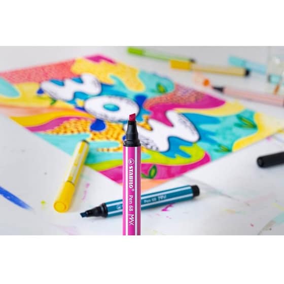 Μαρκαδόροι Υπογράμμισης Stabilo Arty Pen 68 Max 1.0 mm (12 Τεμάχια) image 6