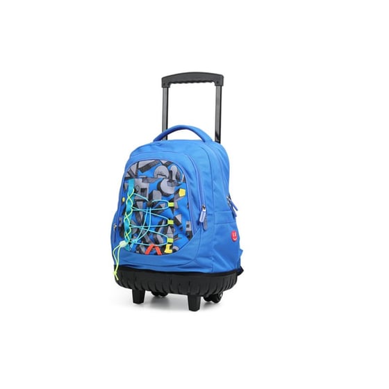 Τσάντα Πλάτης Lycsac Large Τρόλεϋ Zippers Γαλάζια image 0